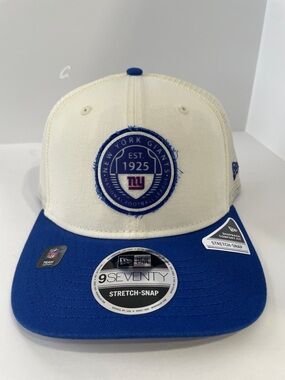 New Era Cream and Blue New York Giants Snapback Hat